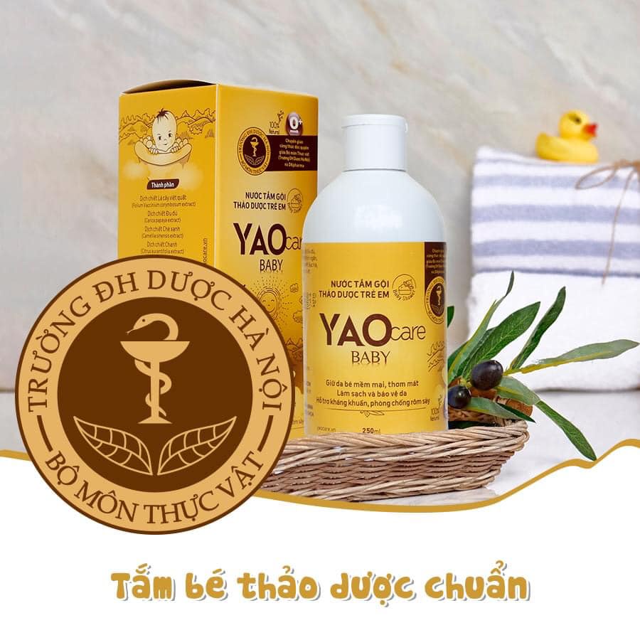 Nước tắm bé thảo dược Yaocare Baby 250ml - DK Pharma O+