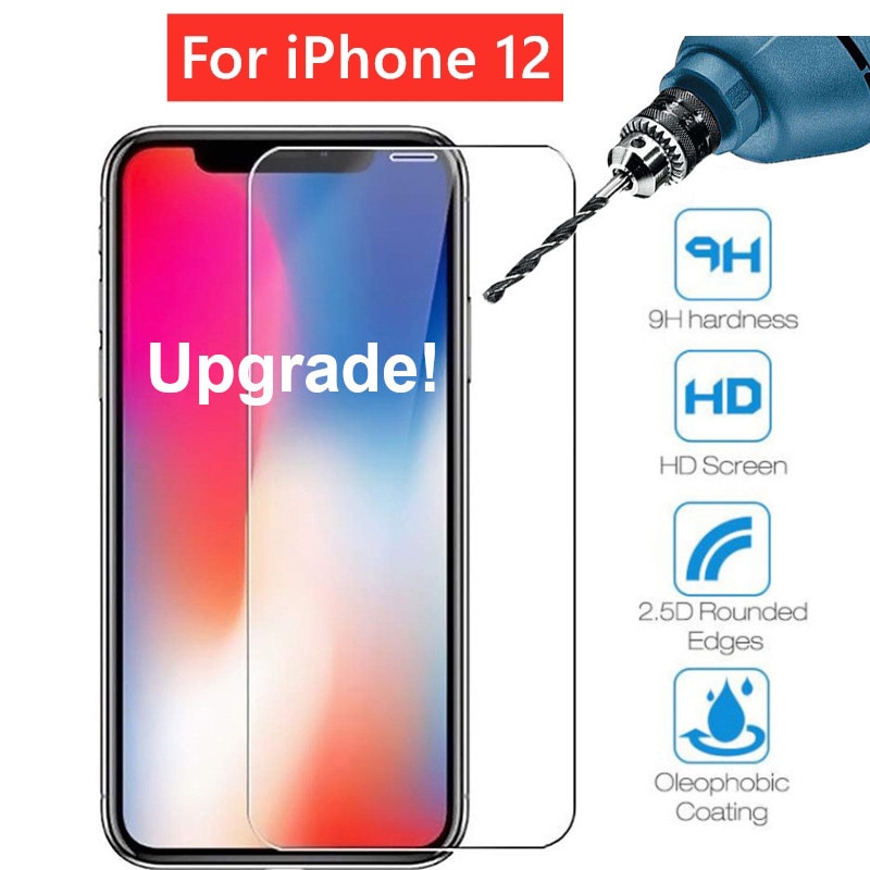 Kính cường lực 9H chống cháy nổ cao cấp cho iPhone 12 7 8 6 S 6S Plus X XR XS MAX 11 Pro MAX 12 Mini
