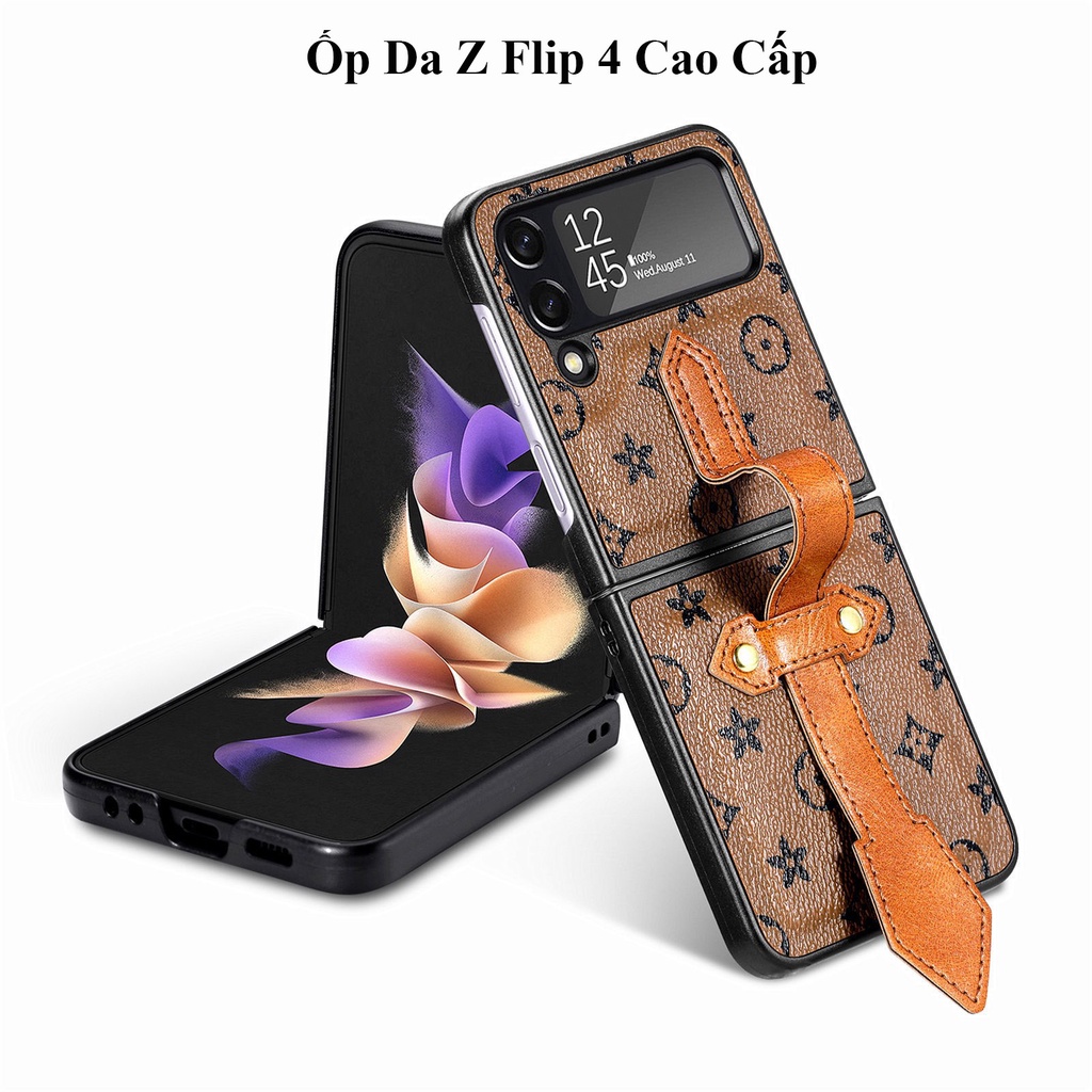 Ốp Da Samsung Galaxy Z Flip 4 Họa Tiết Cao Cấp Sang Trọng Và Trẻ Trung