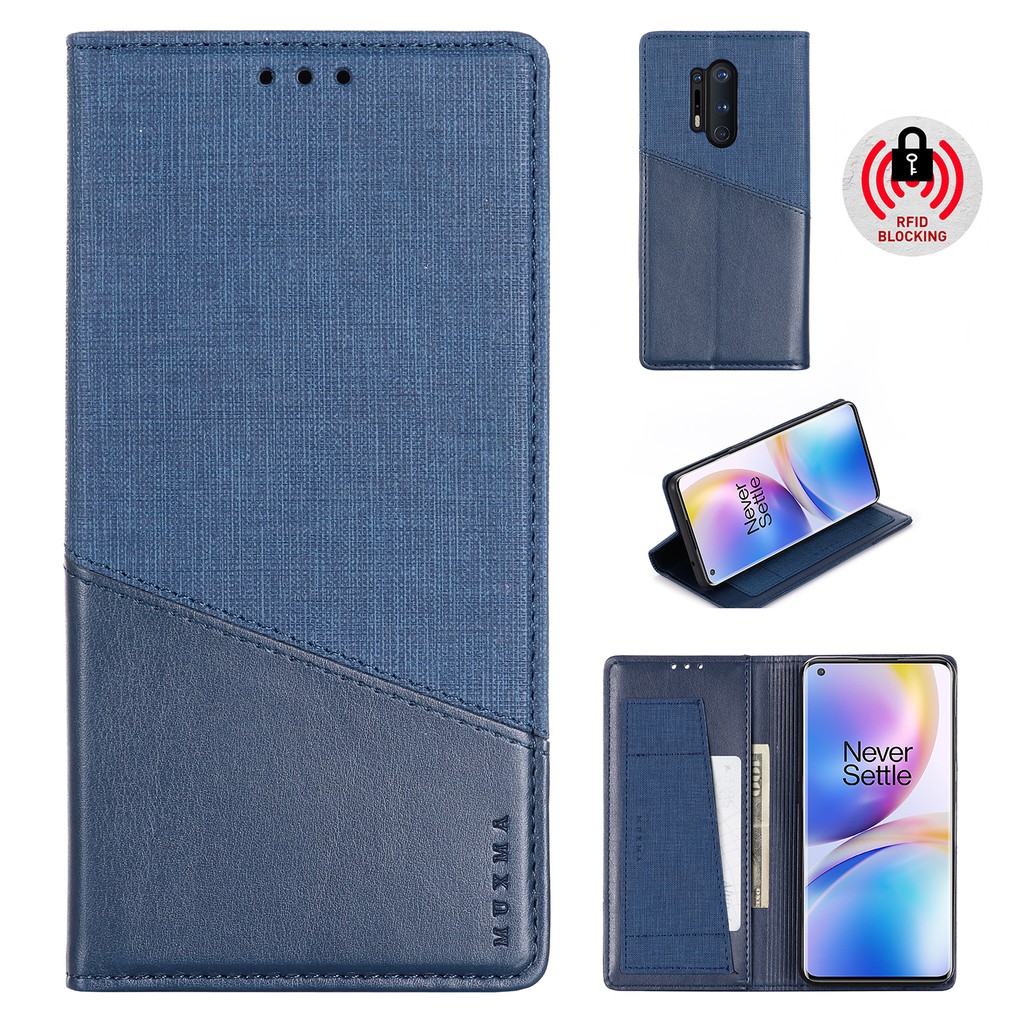 OnePlus Nord N100 N10 8T 8Pro 8 7TPro 7T 7Pro 7 6T 6⭐Magnetic Fabric Leather Flip Phone Cover Case⭐1+NordN100 NordN10 Pro