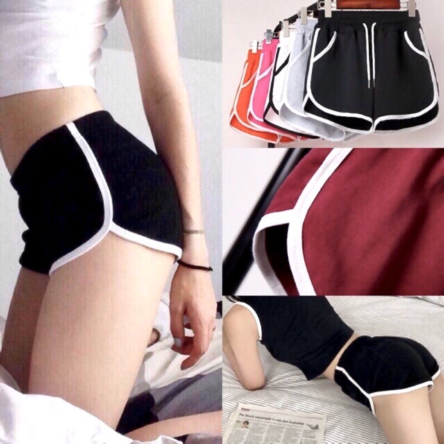 Quần Đùi Nữ Short Gym Thể Thao Viền Thun Rẻ Đẹp SHEEP YUMI SHOP QV01 | BigBuy360 - bigbuy360.vn