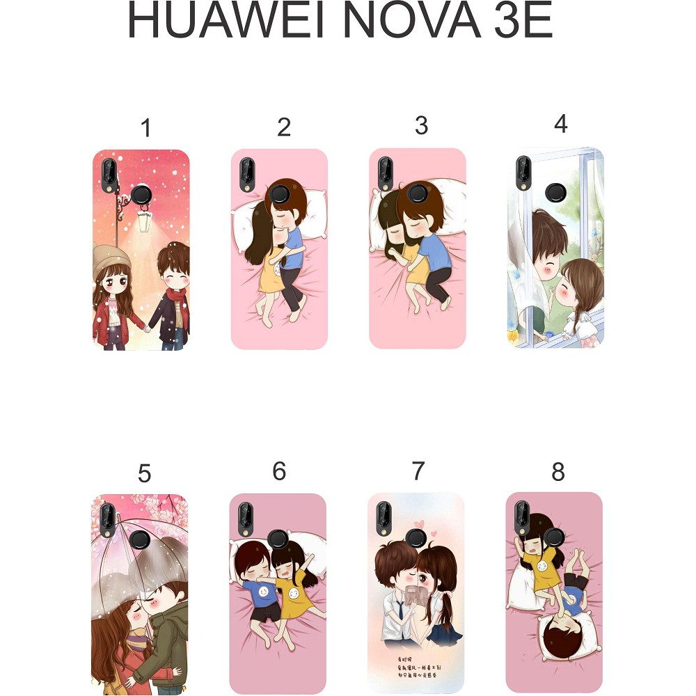 Ốp lưng Huawei Nova 3e dẻo in hình Chibi
