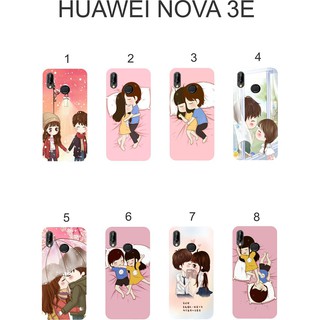 Ốp lưng Huawei Nova 3e dẻo in hình Chibi