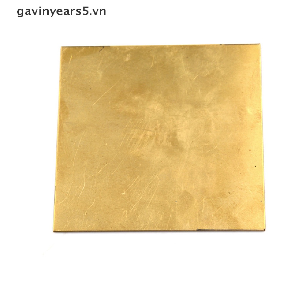 Tấm Lá Đồng 0.5mm / 0.8mm / 1mm / 2mm 100X100mm Chuyên Dụng