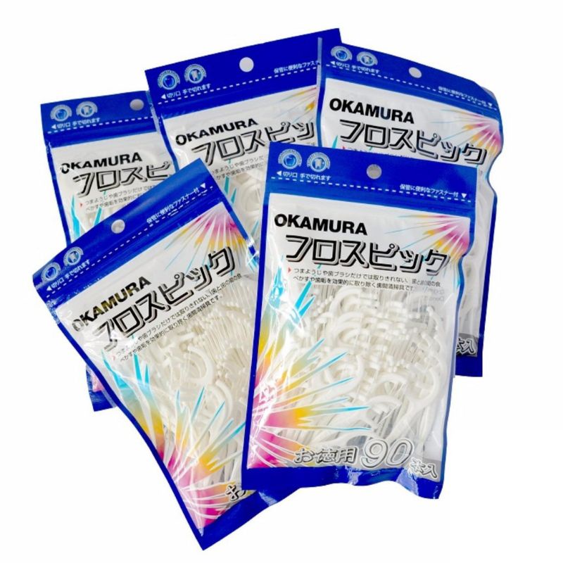 OKAMURA TĂM CHỈ NHA KHOA NHẬT BẢN CHÍNH HÃNG gói - hộp 140/120/90/80/70/50 chiếc