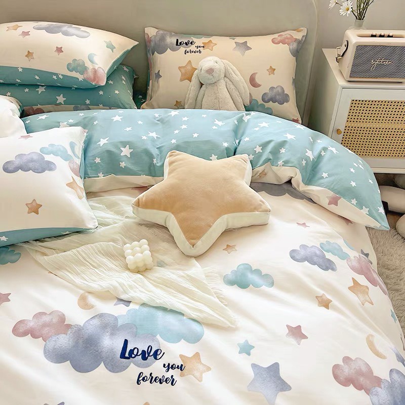 Chăn ga gối cotton living - 100% cotton hot hit loại 1