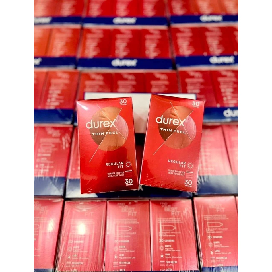 Bao cao su Durex nội địa Úc hộp 30 cái