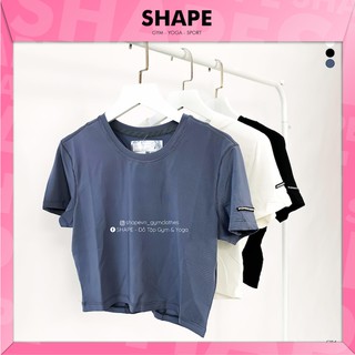 Áo croptop tập gym yoga nữ trơn cao cấp A.d Porsche [C114]