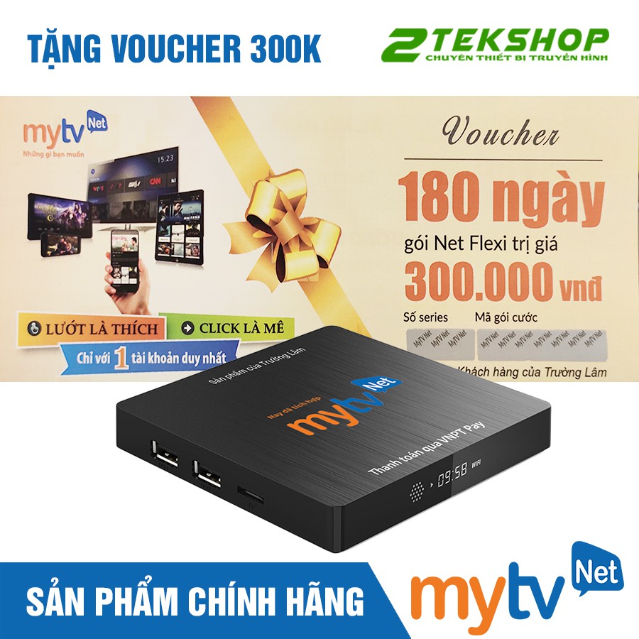 Android TV Box MyTV Net 4K UltraHD TẶNG Thẻ MyTV Trị Giá 300k