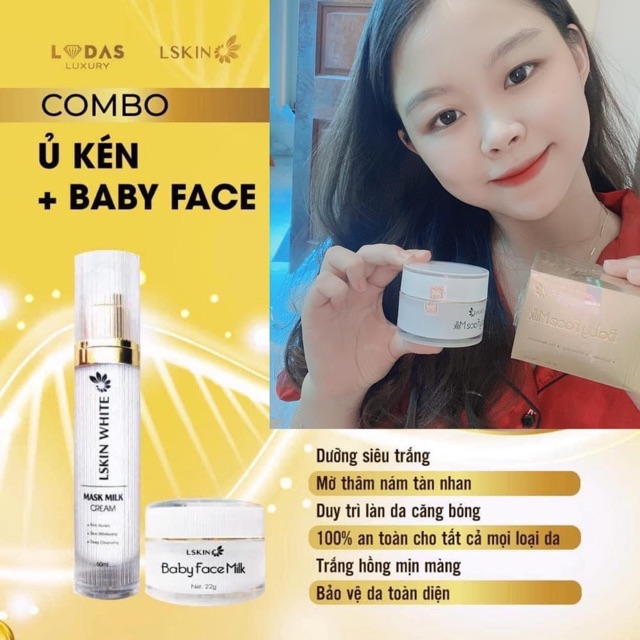 Baby face cấy trắng chính hãng đan thy