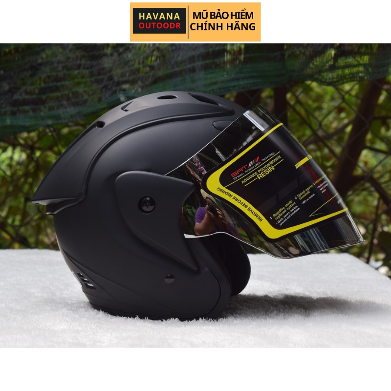Mũ Bảo Hiểm 3/4 Có Kính ASIA MT115 Sport Chính Hãng Havana Store | Nhựa ABS Độ Bền Cao - BH 12 Tháng