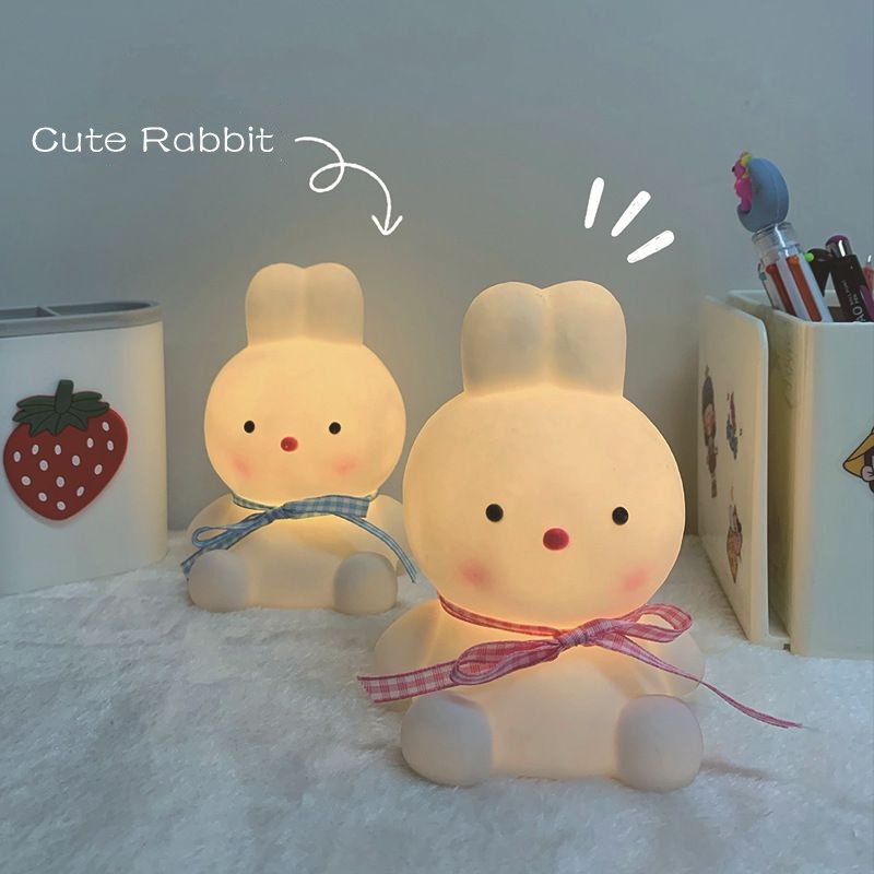 【Hàng Có Sẵn】Đèn Ngủ Nhỏ Hình Thỏ Dễ Thương Dùng Trang Trí Phòng Ngủ/Ký Túc Xá