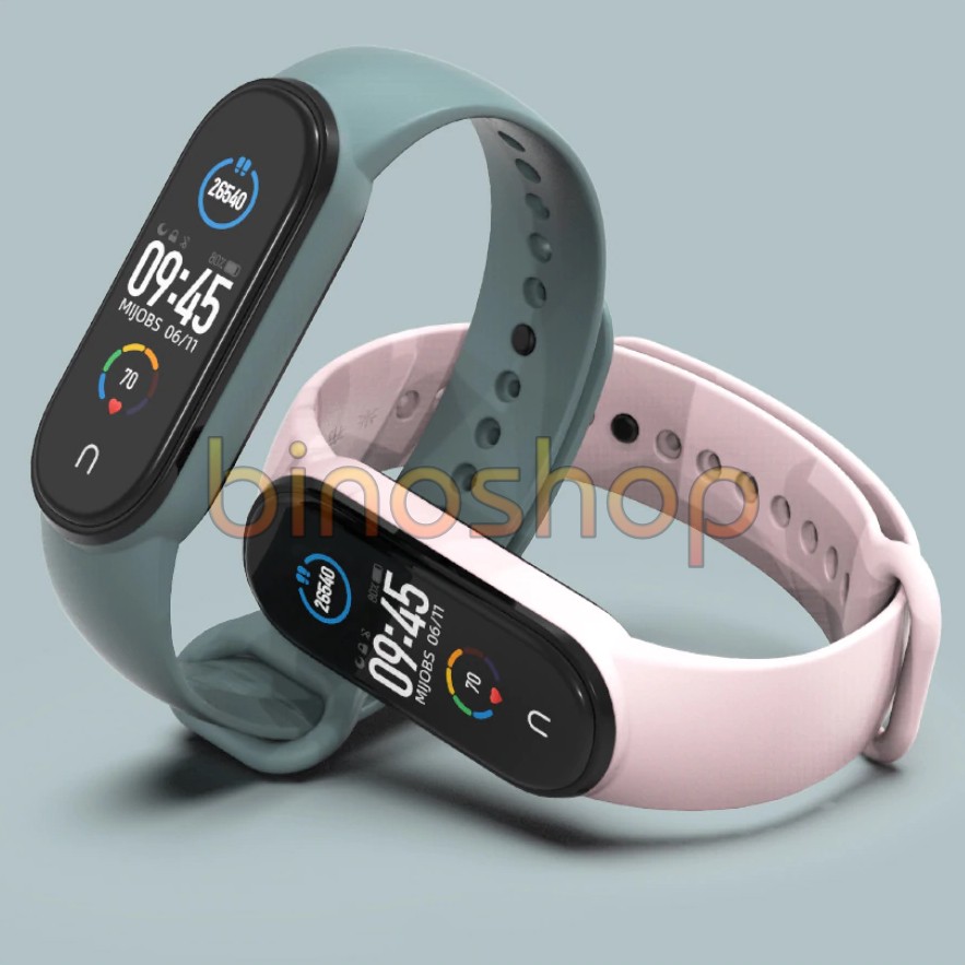 Dây đeo cao su thay thế Miband 6, miband 5 chính hãng MIJOBS - Dây đeo thay thế xiaomi mi band 5, mi band 6 mijobs