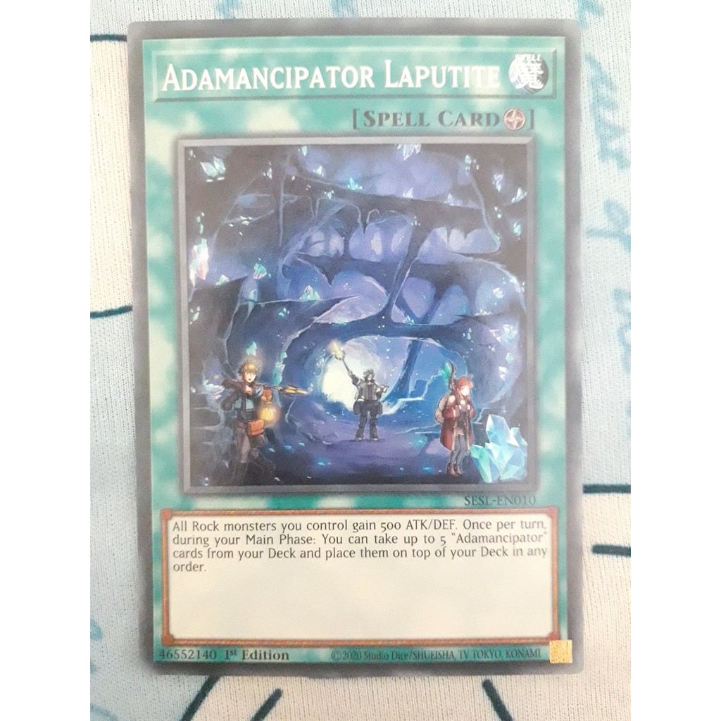 Thẻ bài Yugioh chính hãng "Adamancipator Laputite"