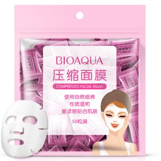 Mặt nạ nén viên Bioaqua siêu tiện dụng - gói 50 viên