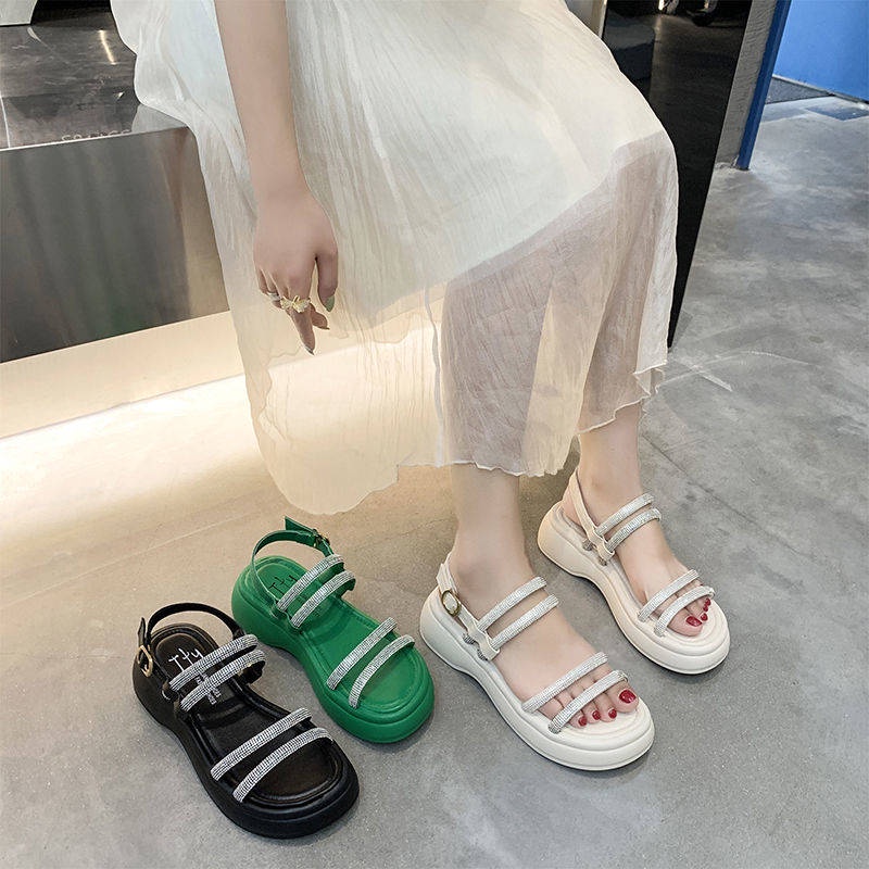 Giày Sandal Đế Dày Phong Cách Mới Mùa Hè Cho Nữ