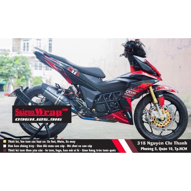 Tem chế Winner 150 PROTI Đỏ-Đen