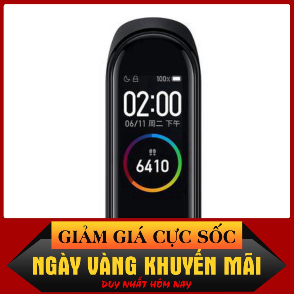 DUY NHẤT HÔM NAY XiaoMi MiBand 4 đồng hồ thông minh band AI Màng hình 7 sắc Đo nhịp tim đo huyết bước chân app tập thể d