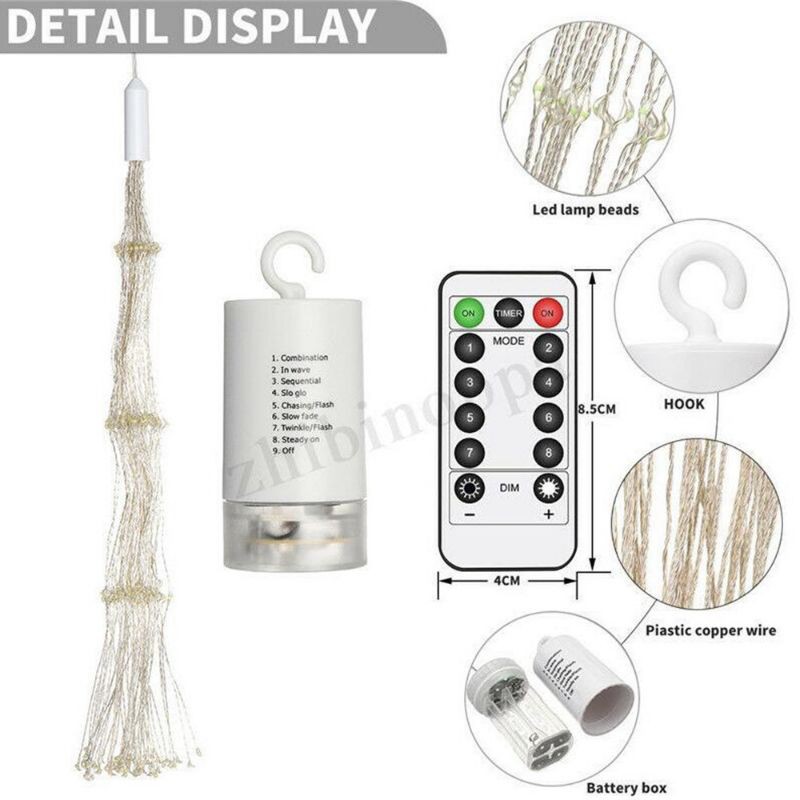 Đèn LED 8 Kiểu Pháo Hoa Trang Trí Giáng Sinh