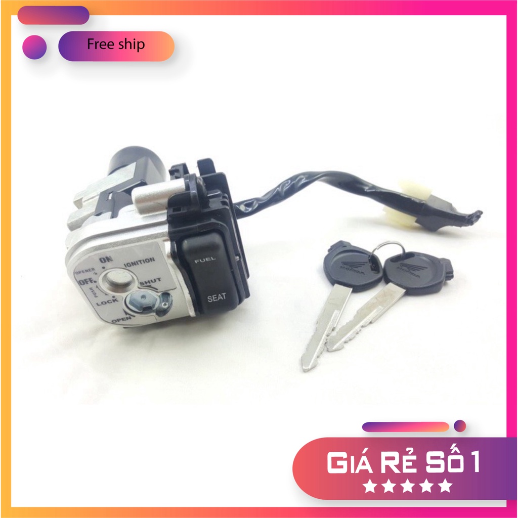 HCM- Bộ Ổ Khóa Xe Airblade125 Đời 2012-&gt;2015 Hàng Cao Cấp Loại 1 ĐỒ CHƠI XE MÁY GIÁ SỈ