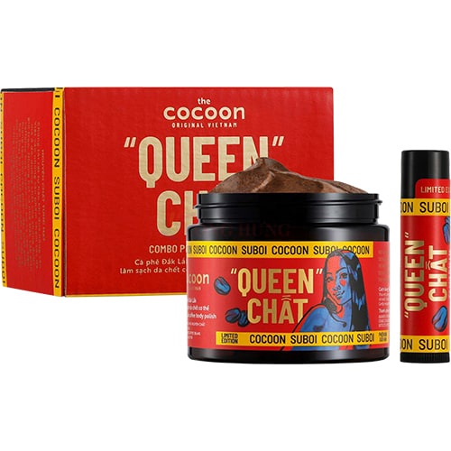 Combo tẩy tế bào chết Cocoon Queen Chất cà phê Đắk Lắk làm sạch cơ thể body và môi