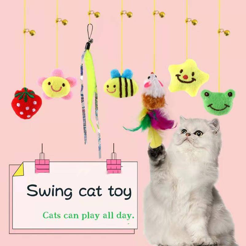 Đồ Chơi Treo Hình Hoạt Hình Có Âm Thanh Cho Mèo Cưng