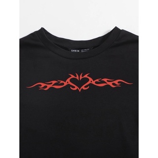 [ODER SHEIN] Áo Croptop hoạ tiết