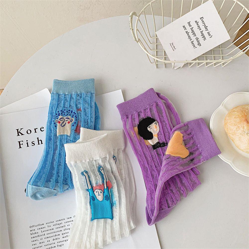 MOCHO Vớ Họa Tiết Hoạt Hình Phong Cách Hàn Quốc Xinh Xắn