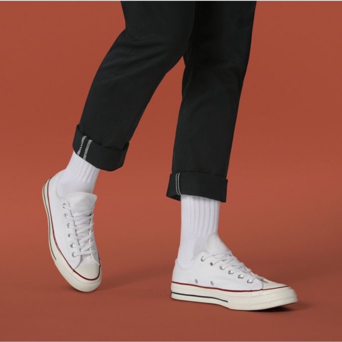 Giày Converse chuck 1970s thấp cổ màu trắng