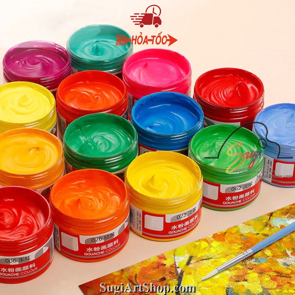 Màu Gouache CHINJOO, Màu Woat CHINJOO 100ml