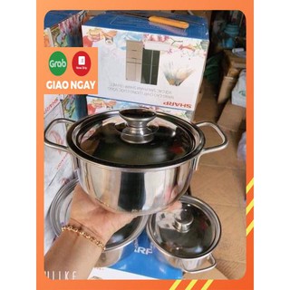 BỘ 3 NỒI INOX SHARP CAO CẤP