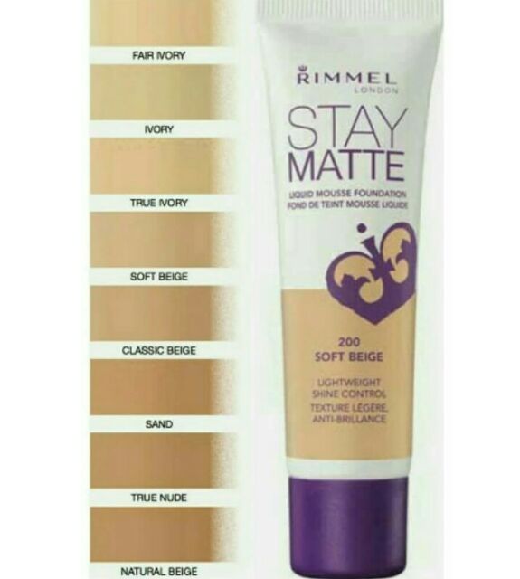 Kem Nền Rimmel Stay Matte Liquid Mousse Foundation