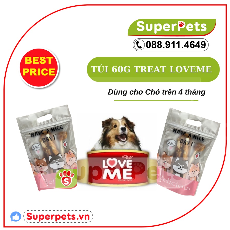 Treat Bánh Thưởng Cho Chó Hương Vị Thơm Ngon SUPERPETS VIỆT NAM