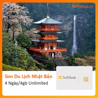 Sim Du Lịch Nhật Bản 10 Ngày 10Gb Unlimited