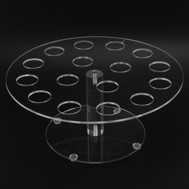 Giá Đỡ Kem Ốc Quế / Sushi 16 Ngăn Bằng Acrylic Trong Suốt
