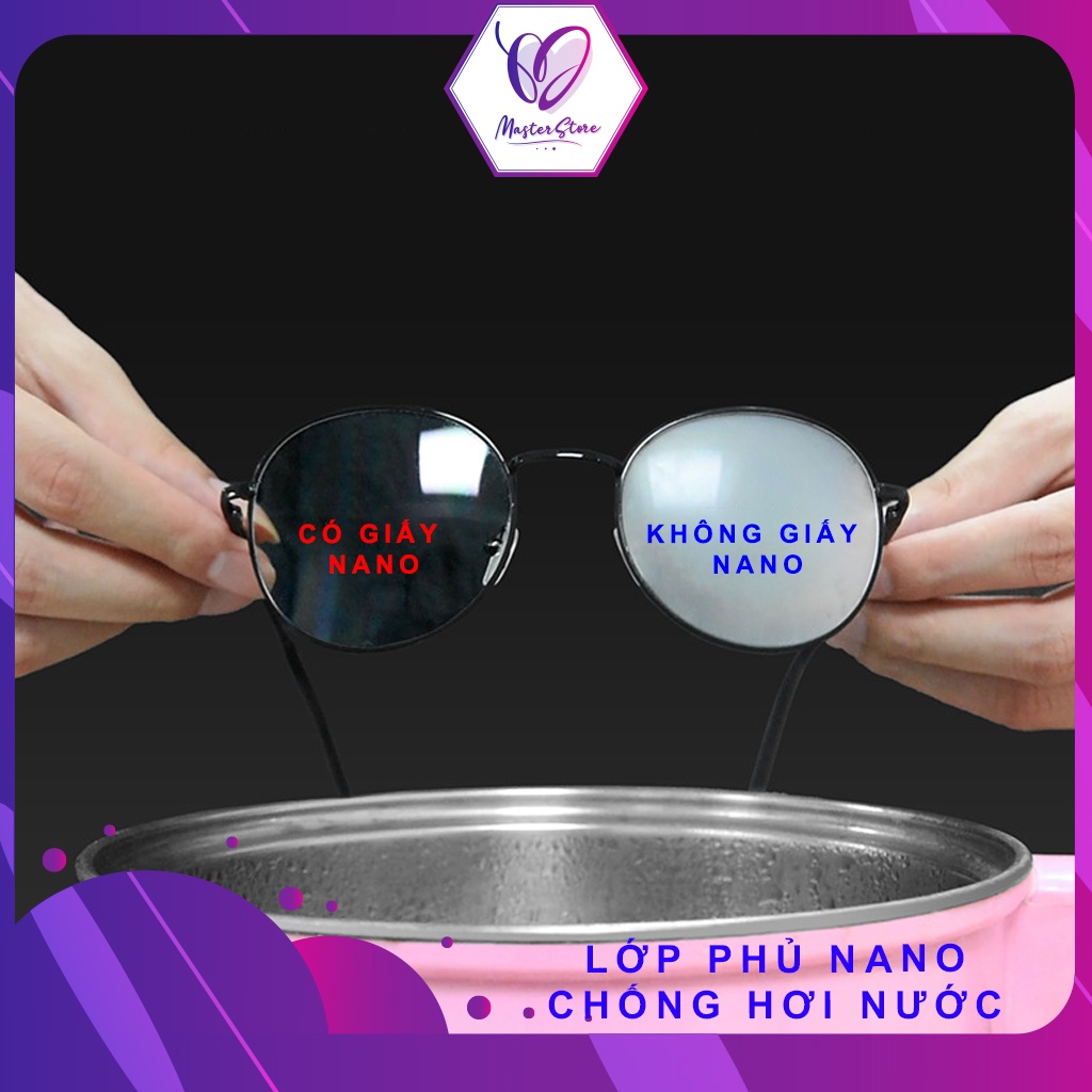 Hộp 100 miếng Khăn giấy Lau kính, camera, màn hình chống bụi bẩn, vân tay, hơi nước Master Store