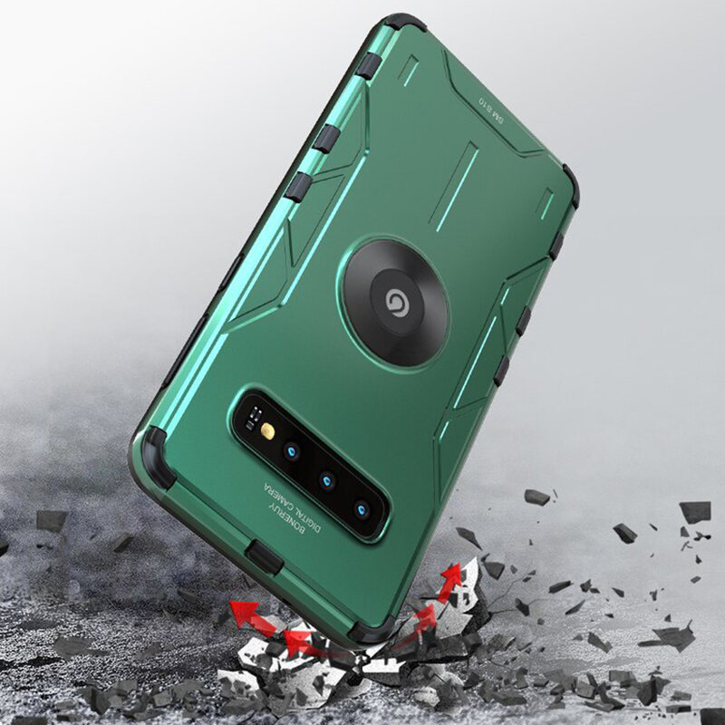 Samsung Anti-drop Phone Case Metal & Silicone Full Protection Cover Samsung S10 S10+ Note9 Note10 Note10+ Smartphone Protector Back Cover Hot Sale