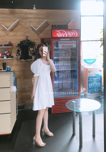 [VIDEO] Váy trắng công chúa ngắn tay - váy tiểu thư hàn quốc ( hình thật shop tự chụp ) | BigBuy360 - bigbuy360.vn