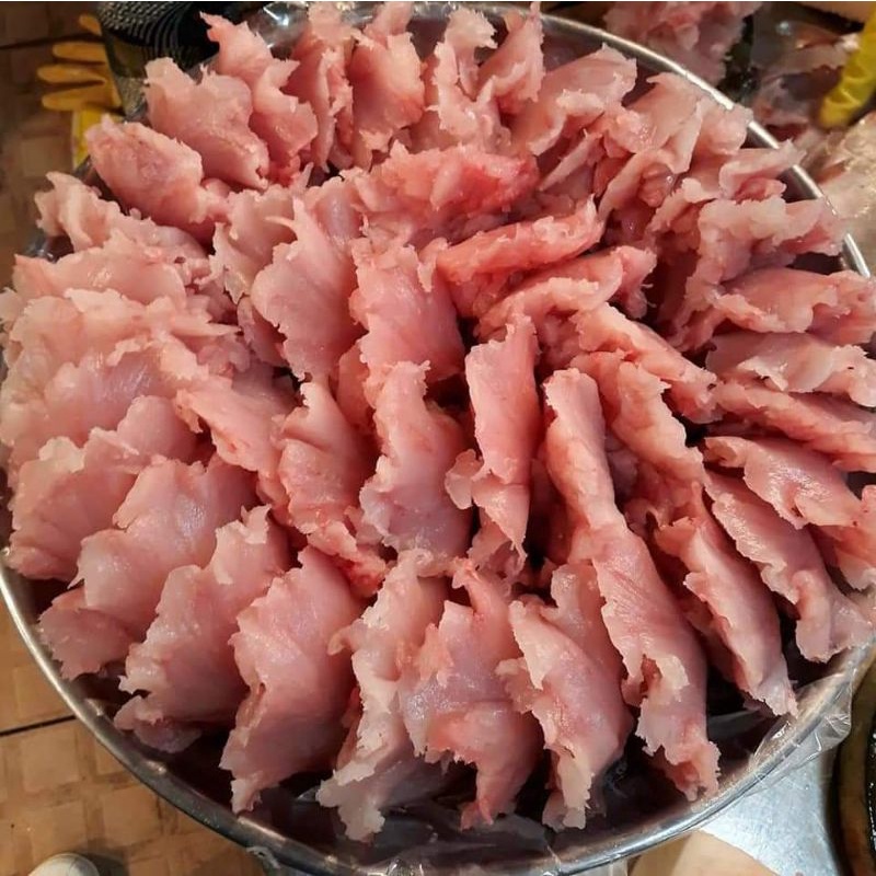■ cá thác lác nạo sẵn nguyên chất.