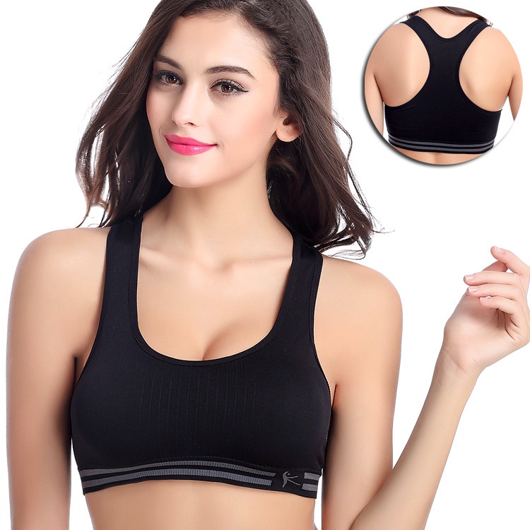 Áo bra tập Gym Yoga Aerobic vải thun dầy dặn, mặc tôn dáng nâng ngực, co giãn thoải mái, thấm hút mồ hôi A11