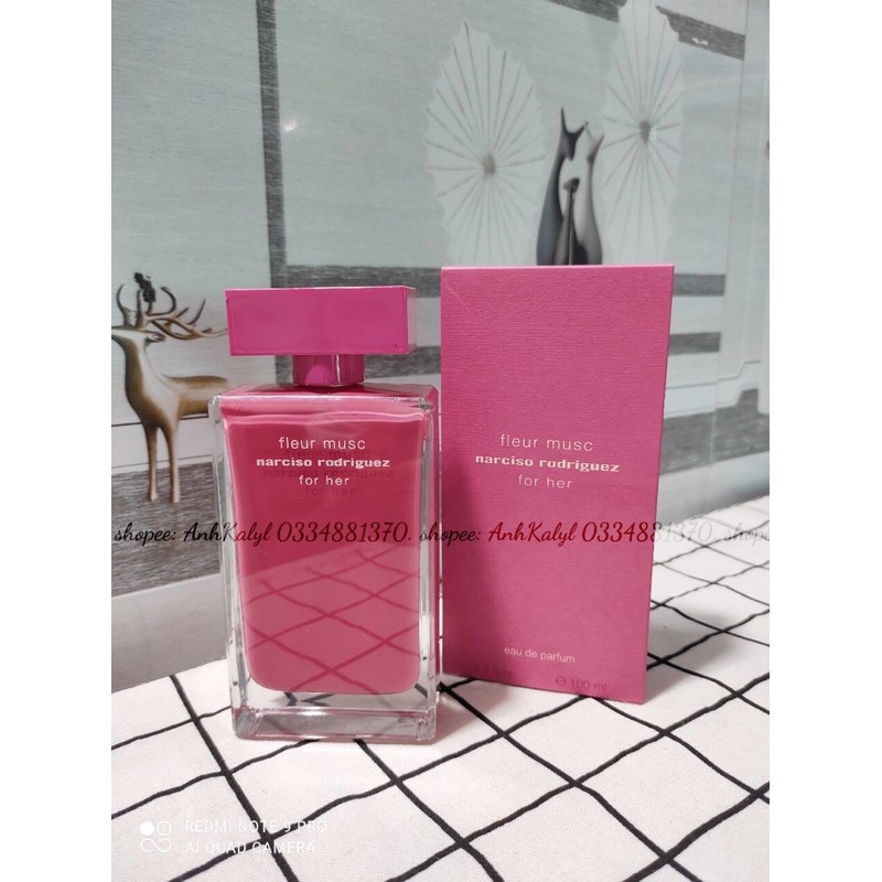 NƯỚC HOA NỮ FLEUR MUSC FOR HER CỦA HÃNG NARCISO RODRIGUEZ EDP 100ml narciso hồng đậm