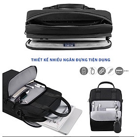 Túi Đeo Dọc Wiwu Alpha Vertical Double Layer Bag 12.9 inch/13.3 inch Cho Laptop, Macbook - Hàng Chính Hãng