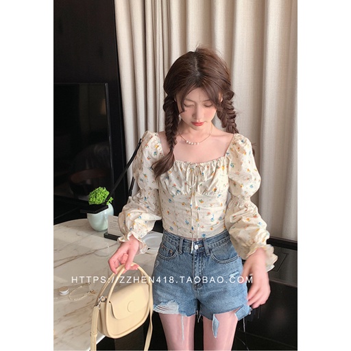 Áo Hoa Tay Loe Thiết Kế Thời Trang Dành Cho Nữ