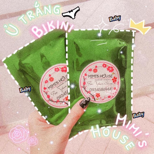 Set ủ trắng bikini handmade Mimi House