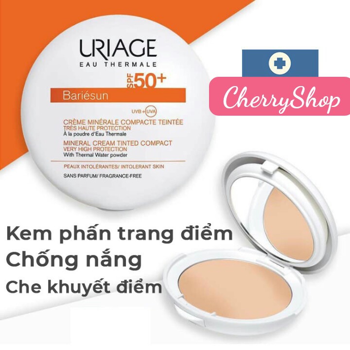 🌼Kem Phấn Bột Khoáng Tươi Chống Nắng Che Khuyết Điểm Uriage Powder Bariesun Compact Powder SPF50+ (10g)