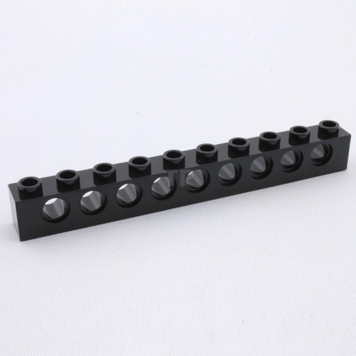[1 Viên] LEGO Black Technic Brick 1x10 with Holes ID 273026 2730