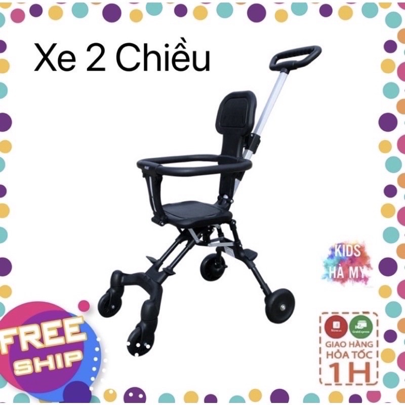 Xả kho Xe đẩy đảo chiều 360, xe đẩy gấp gọn dành cho bé yêu