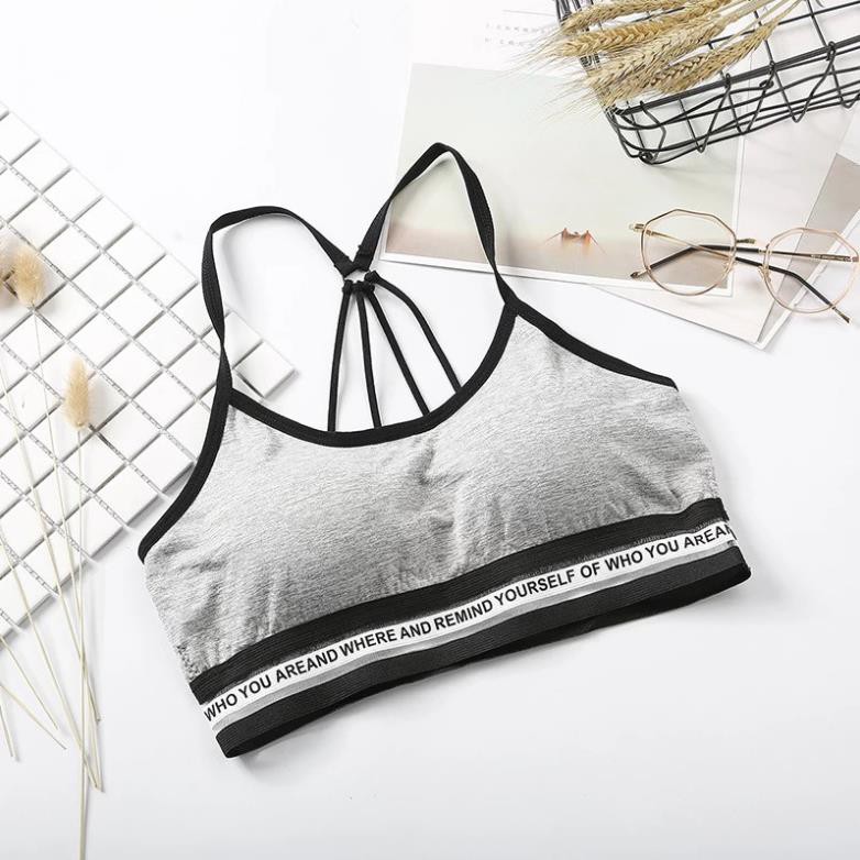 Áo Bra gym dây đan lưng 8829