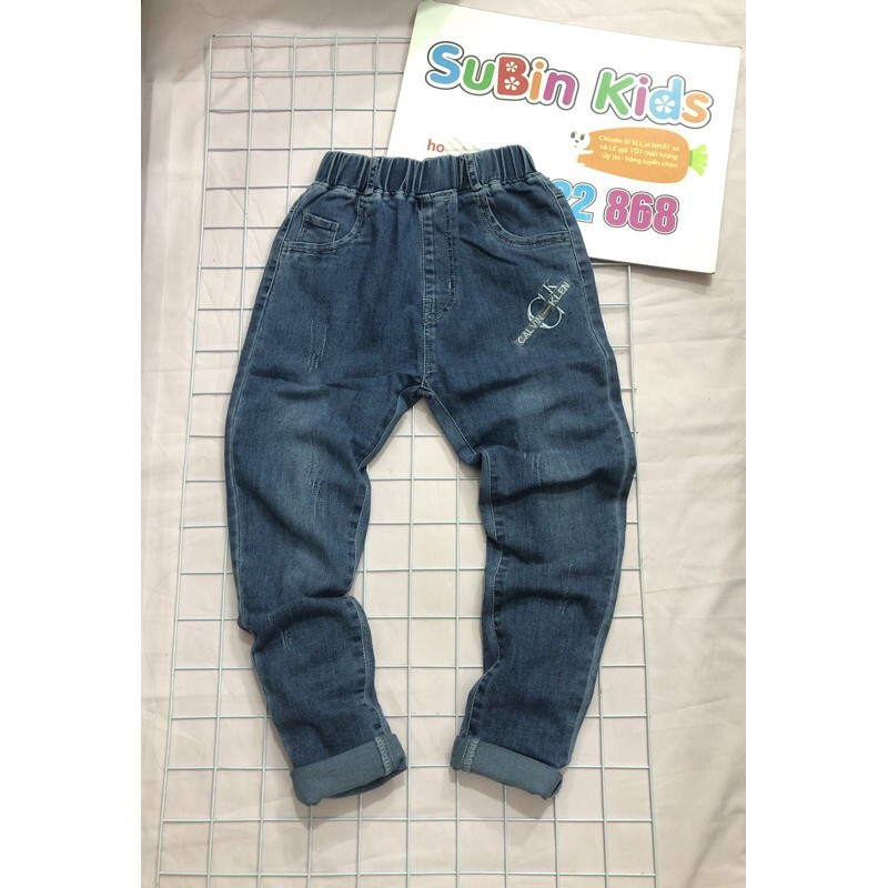 SB7010 - Quần bò bé trai sz 30-40kg quần jeans cho bé co giãn mềm đẹp (hàng có sẵn)