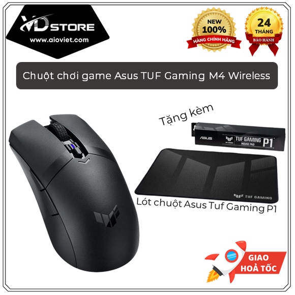 CHUỘT CHƠI GAME ASUS TUF GAMING M4 WIRELESS CHÍNH HÃNG